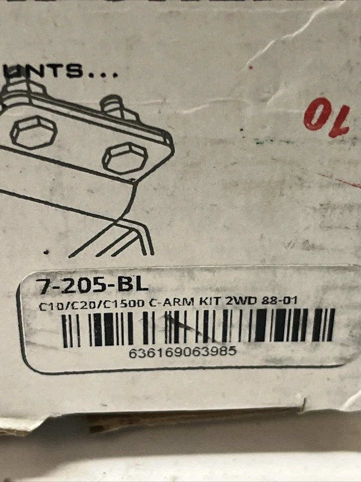 Juego de bujes de brazo de control de movimiento de protano C10/C20/C1500 brazo en C 2x2 88-01 Foto 3 de 3