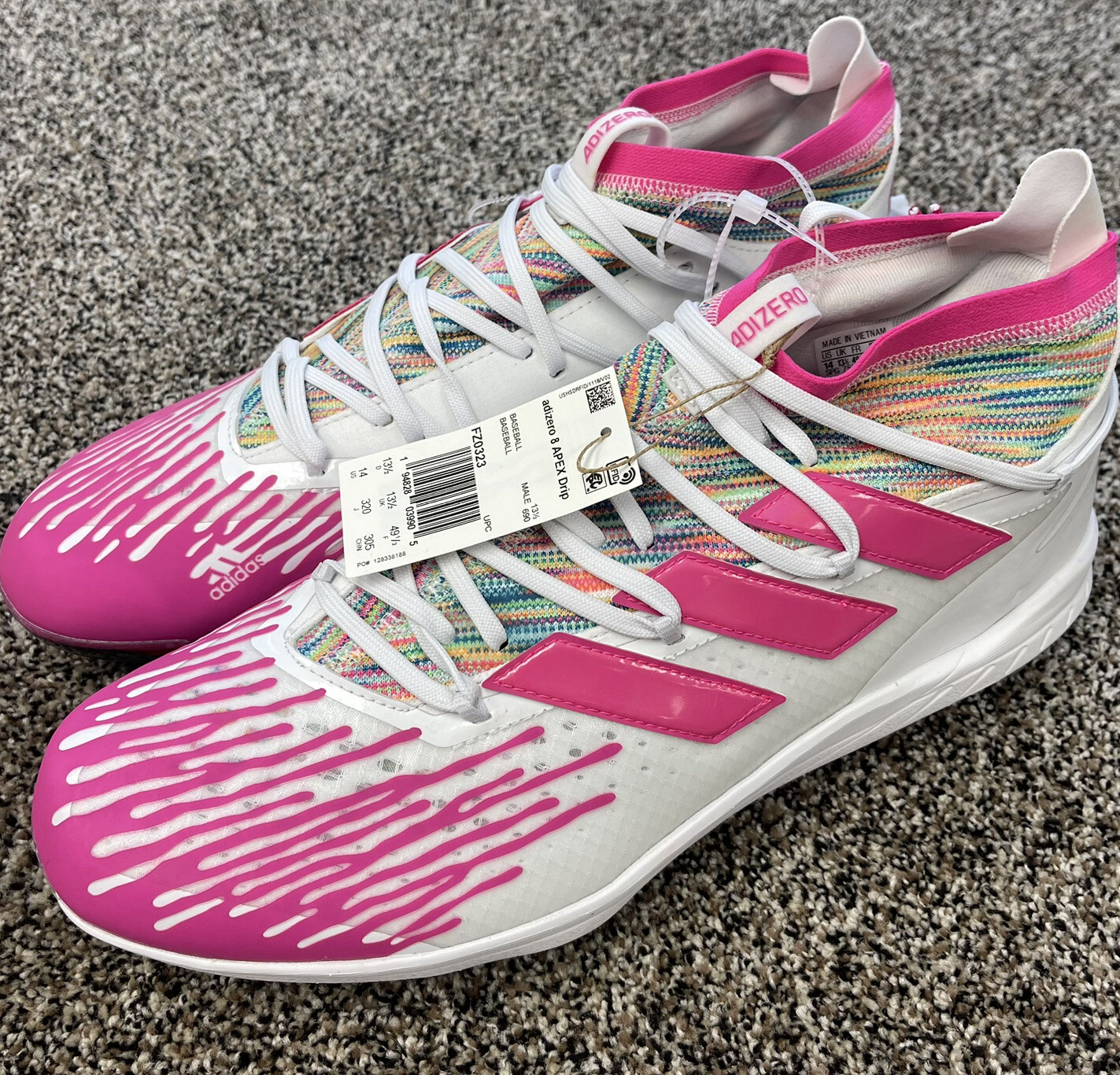 Adidas adizero Afterburner 8 NWV APEX Drip Baseball Cleats FZ0323 Size