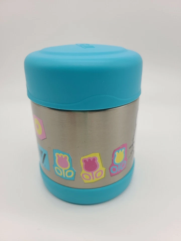 Raro Hello Kitty 10 onzas tarro de comida termo azul y acero inoxidable Foto 3 de 4