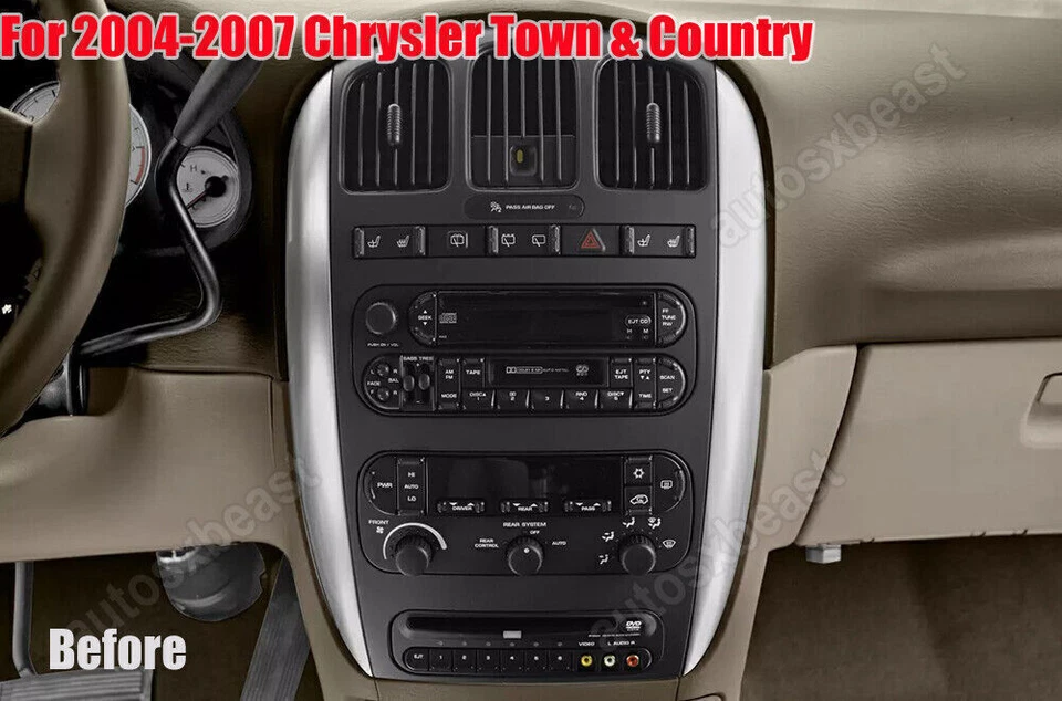 For 2004-2007 Chrysler Town & Country Android Navi CarPlay Car Stereo Radio GPS - Image 3 of 4