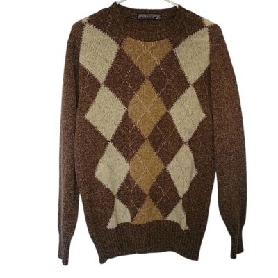 Cooper & Roe Argyle Sweater Pullover Knitwear Patterned shetland wool Sweater M