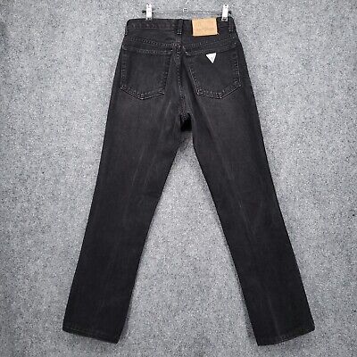 VINTAGE Guess Jeans Mens 30X32 Black Straight Leg Denim Dark VINTAGE Guess Jeans Mens 30X32 Black Straight Leg Denim Dark