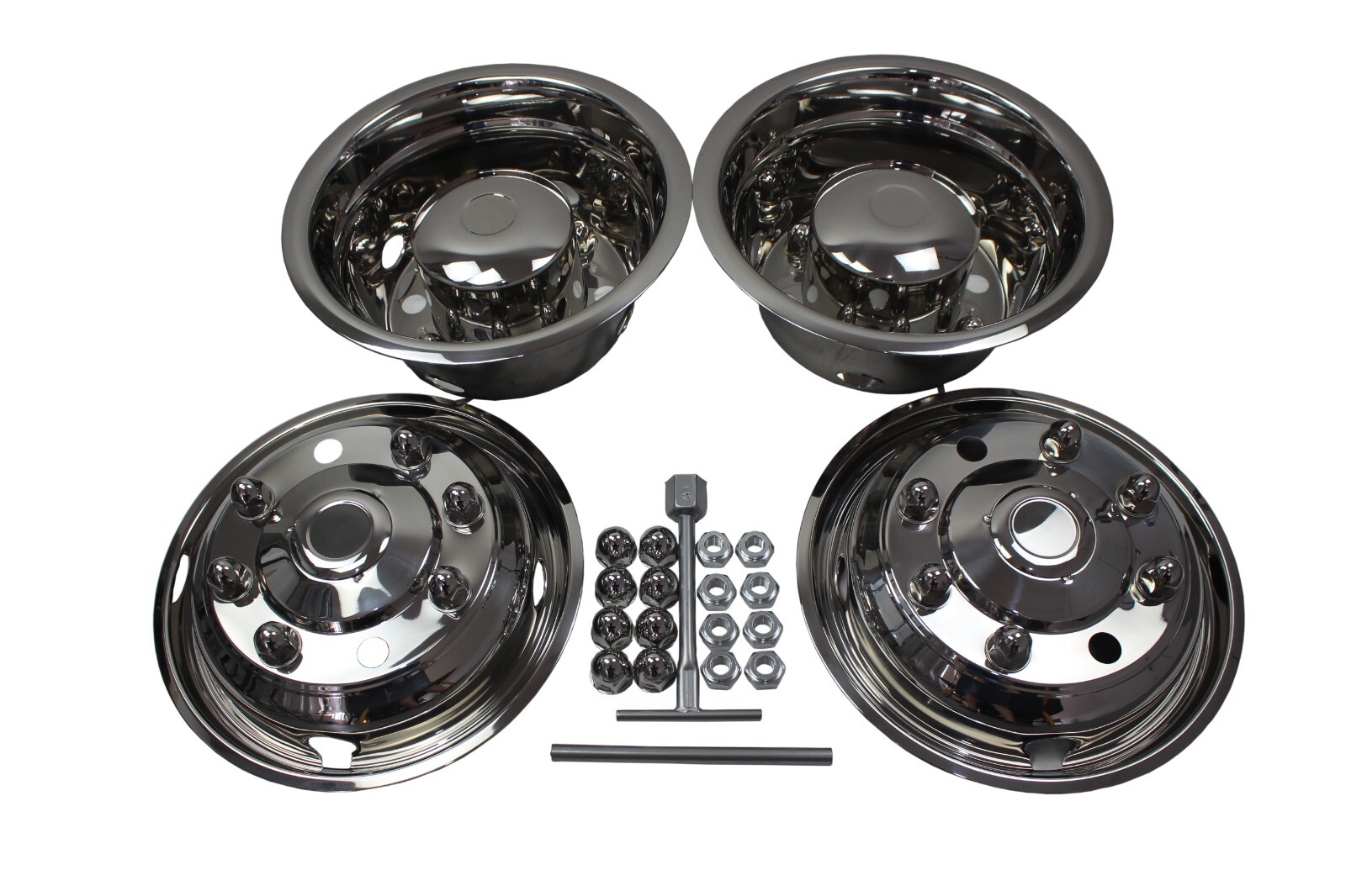 19.5" 19992010 Chevy / GMC 5500 6500 Dually Wheel Simulators 8 Lug
