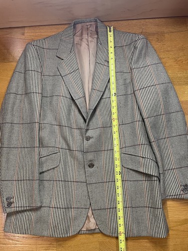 John G Hardy Men’s Single Breasted 2 Buttons Wool Blazer Size 40R Made Ireland - Picture 6 of 9