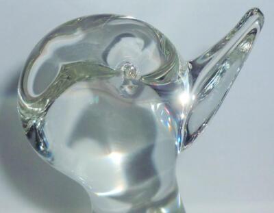 VINTAGE RETRO MURANO SIGNED LICIO ZANETTI GLASS BIRD SWAN DUCK