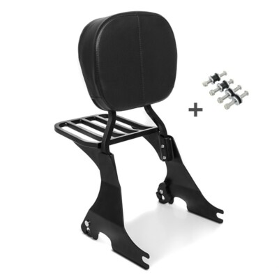Sissy Bar mit Gepäckträger und Docking Kit für Harley Davidson Sportster Forty-E