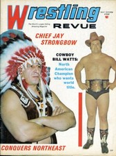 CHIEF JAY STRONGBOW/BILL WATTS Wrestling Revue Magazine May 1972 BILLY ROBINSON