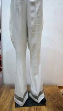PAKISTANI INDIAN SILK TROUSER WITH ORGANZA NET ON ANKLE RED BLACK WHITE COLORS