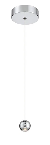 George Kovacs Itty LED Mini Pendant, Chrome - Picture 1 of 4