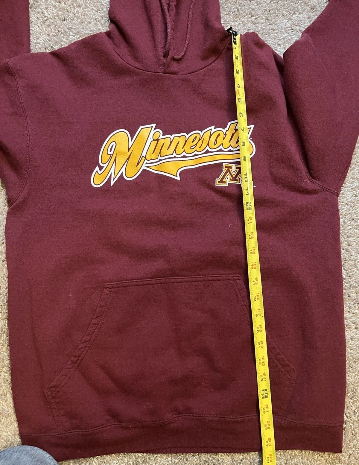 VETEMENTS Felpa con cappuccio Pro Edge Knights Apparel uomo grande Minnesota Gol Gophers