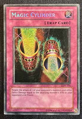 reverse magic card yugioh YUGIOH Reverse Foil Magic Cylinder - LON-104 - Secret Rare - Unlimited - LP