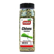 Badia Chopped Chives 2.5 oz Bottle – Dried, Dehydrated, Kosher Cebollinos