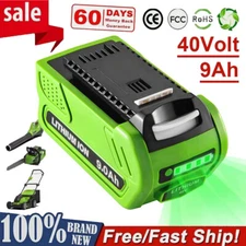 40V 9.0Ah For Greenworks G-MAX 40Volt Lithium Battery 29472 29462 29252 Battery