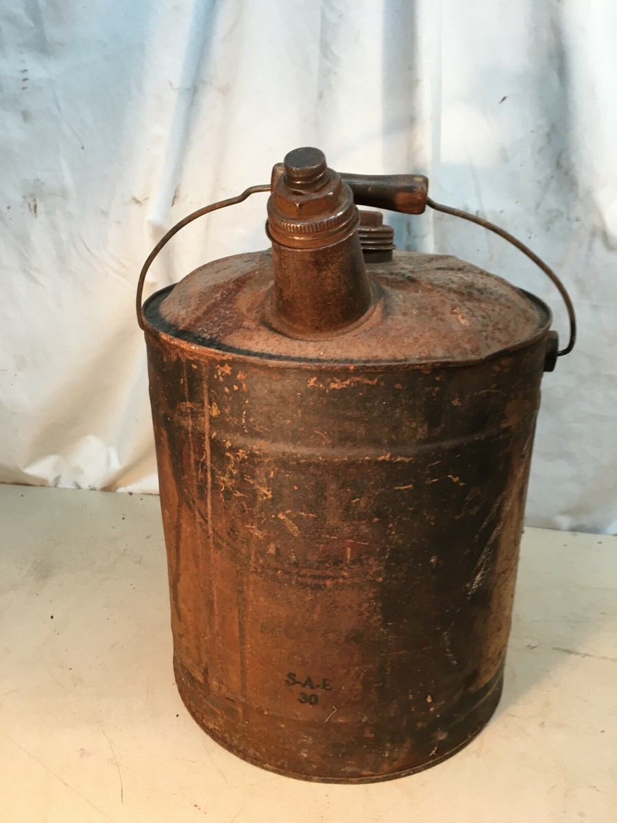 Vintage Pennzoil 5 Gallon Motor Oil Can Garage Man Cave Art | eBay
