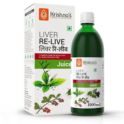 KRISHNA'S HERBAL & AYURVEDA Liver Re-Live Care With 11 powerful Herbs Free Ship