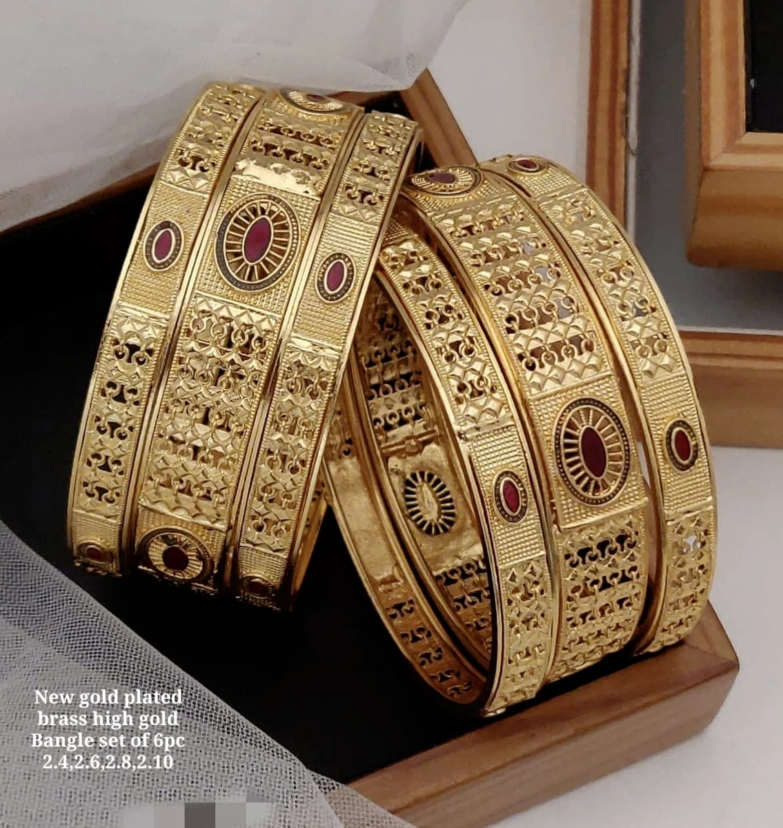 One gram sale gold bangles set