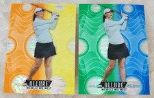 2026 UD Allure Golf MICHELLE WIE WEST Spectrum SP Lot (x2) w/ Green-Blue 19/50