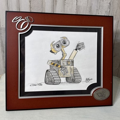 Framed Artist Character Sketch Downtown Disney Wall*e