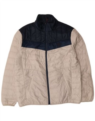 TIMBERLAND wattierte Herrenjacke UK 42 XL off white Colourblock Polyester CA03