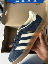adidas Gazelle Indoor Mens Blue/White Suede L...