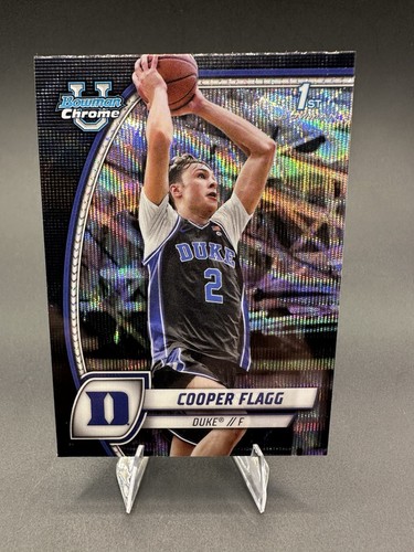 Cooper Flagg [Black Wave Refractor] #16 2024 Bowman Chrome University card