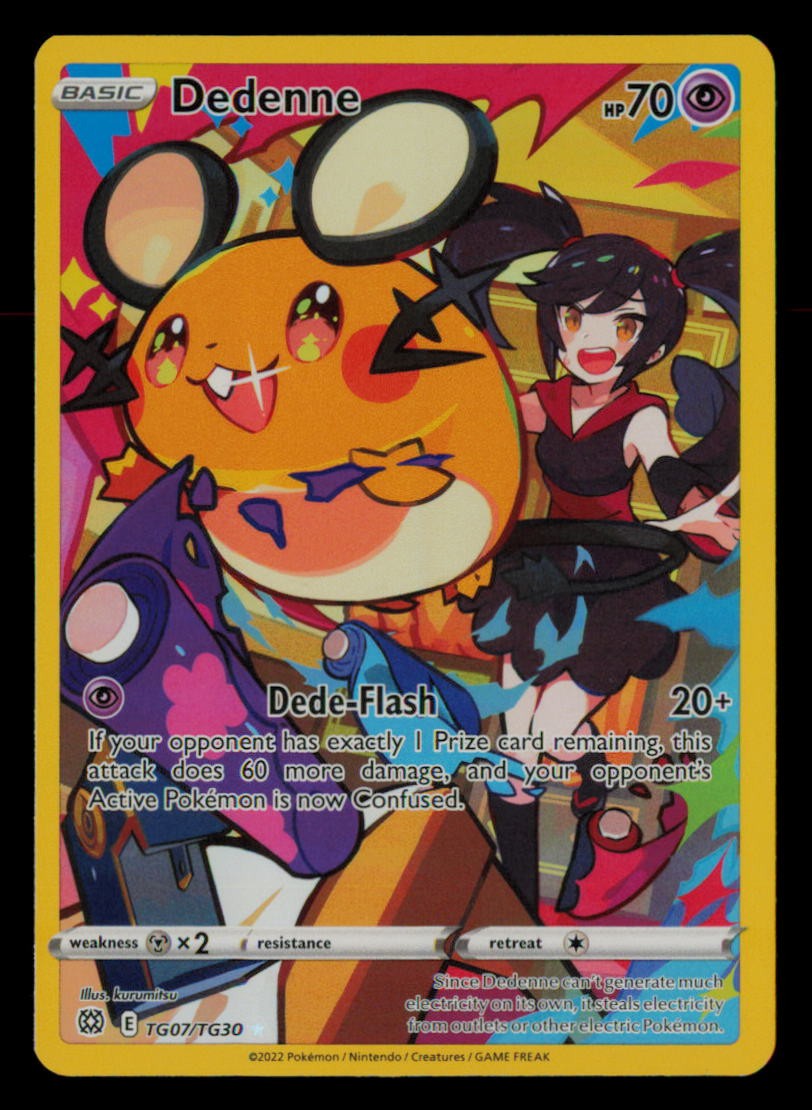 Dedenne TG07/TG30 Holo Brilliant Stars Trainer Gallery Pokemon NM
