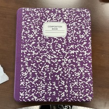 Ipad 7 Pro, 13 Purple Composition Book Design Folding Folio Tablet Case Cover