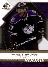 2008-09 SP Game Used Gold #172 Wayne Simmonds /100 - HKY