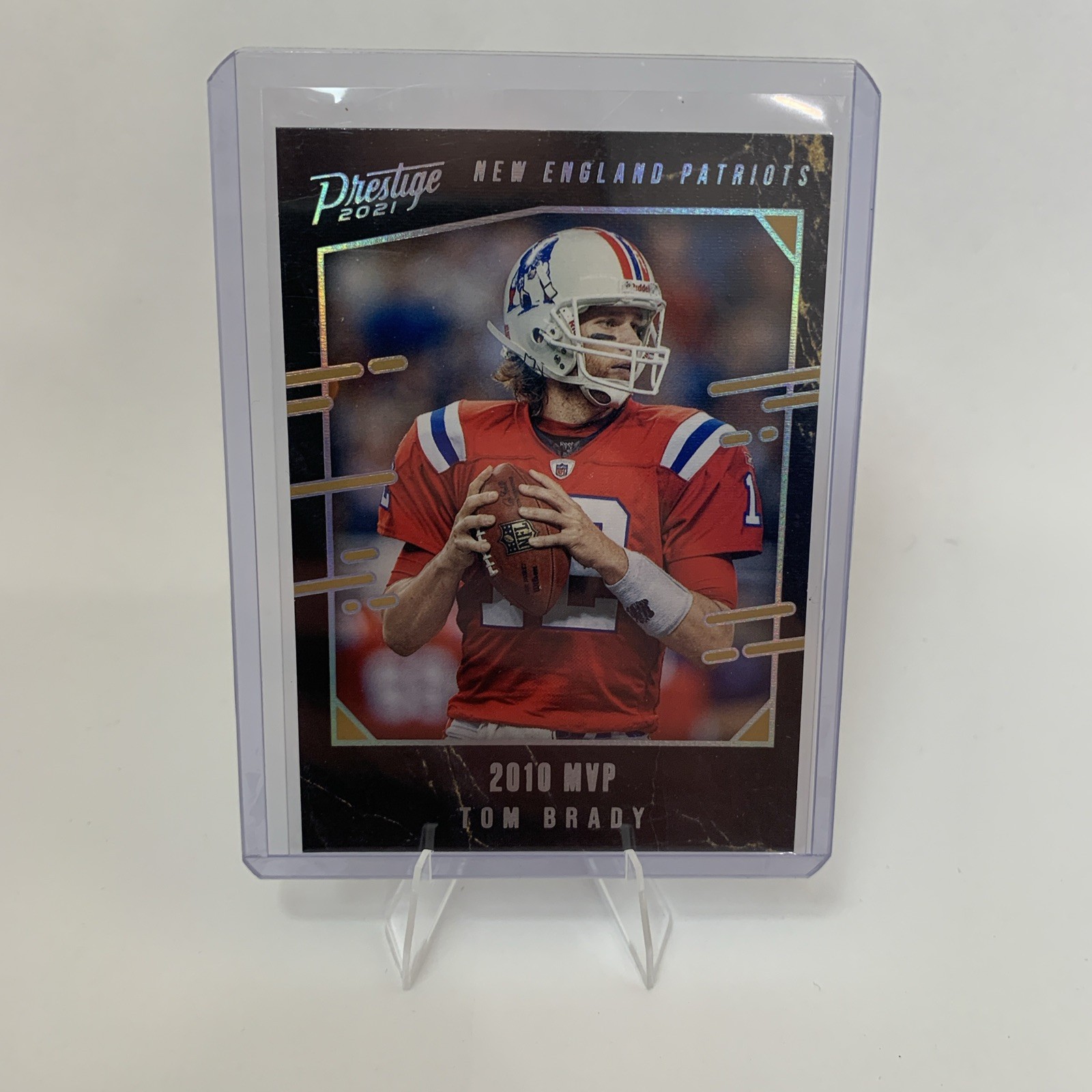 2021 Prestige Tom Brady Prestigious Moments 2010 MVP #PM-16 Patriots