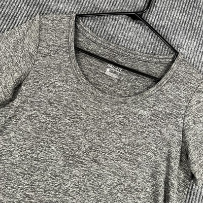 Nike Shirt Womens Small Gray Short Sleeve Dri Fit Workout Active Casual Gym