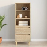 Highboard Sonoma-Eiche 40X36X110 Cm Holzwerkstoff Wohnzimmer