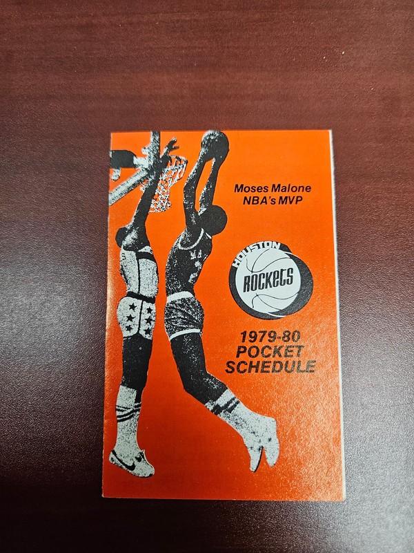 ES25 Houston Rockets 1979/80 NBA Basketball Pocket Schedule - Gulf