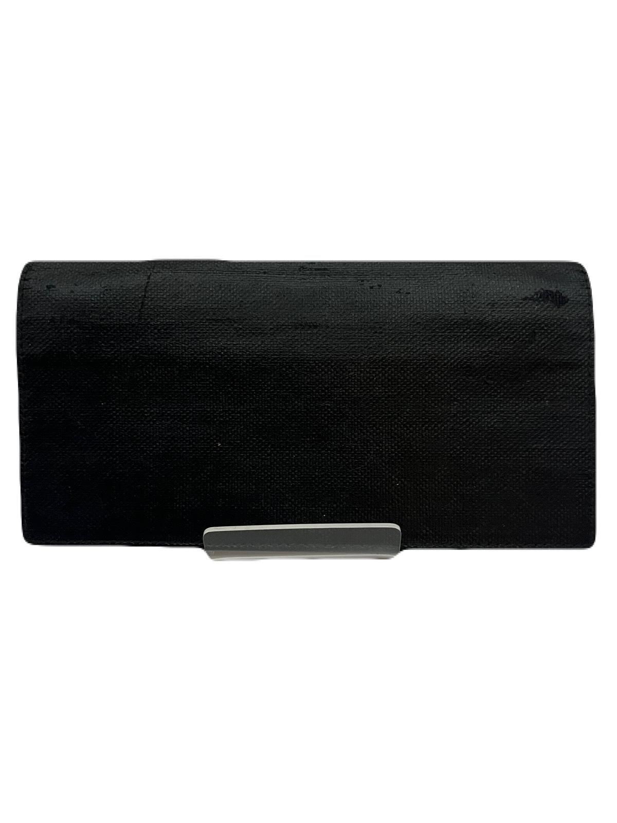 Dior Black Leather Long Wallet Pre-Owned T745-2
