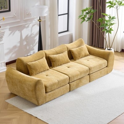 Modern Modular Cloud Sofa,Convertible Folding Sofa Bed, Sectional Cushioned Sofa