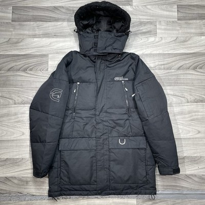 Vintage Ecko Function Winter Parka Mens M Black Snowboard Coat Anorak Y2K
