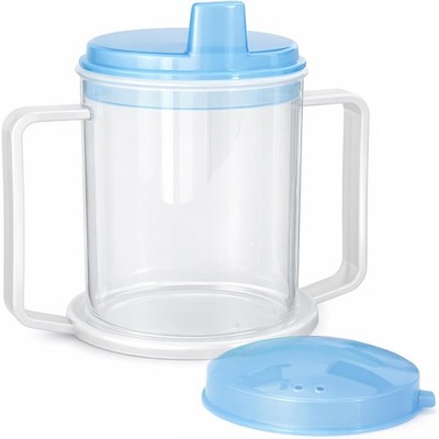 Auslaufsicherer Trinkbecher für Erwachsene Anti Spritz Deckel Griffe Heiß & Kalt Getränke 300ml