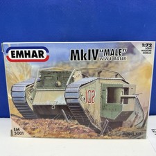 Emhar 1:72 MkIV Male WW1 Heavy Battle Tank Model Kit EM 5001 NEW OLD STOCK