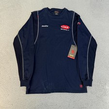 Ariat FR Shirt Mens Size Medium Blue Crew Long Sleeve Read