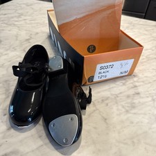 Bloch Black Patent Leather Children s Tap Shoes, Size 12.5