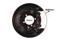 Van Wezel 5393378 Spritzblech Bremsscheibe Hi. Re. Toyota Corolla ZZE12 Baujahr:
