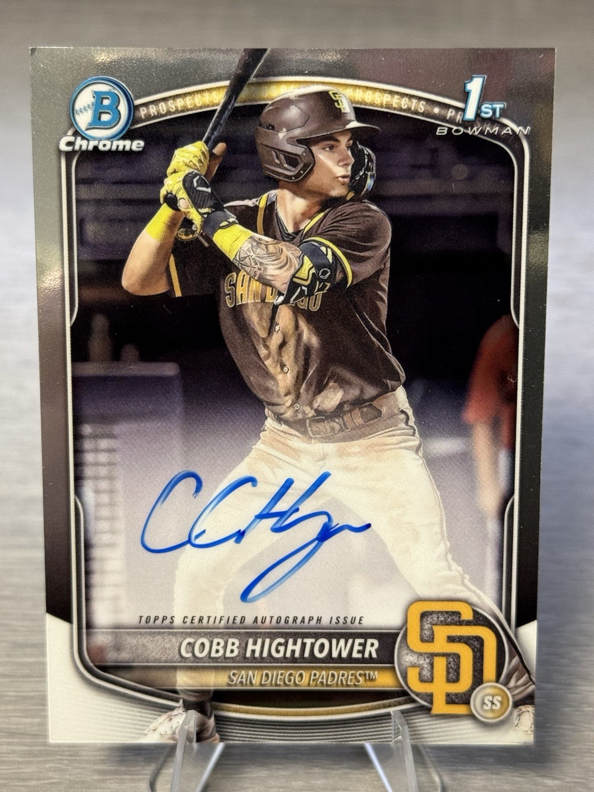 🌴⚾️COBB HIGHTOWER 2025 Bowman Chrome 1st Auto #SAN DIEGO PADRES PHENOM!!!⚾️🌴