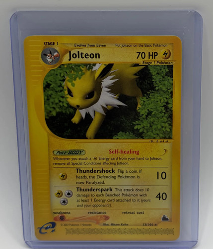 Pokemon TCG Jolteon 13/144 Skyridge Rare Regular Stage 1 - 70 HP English