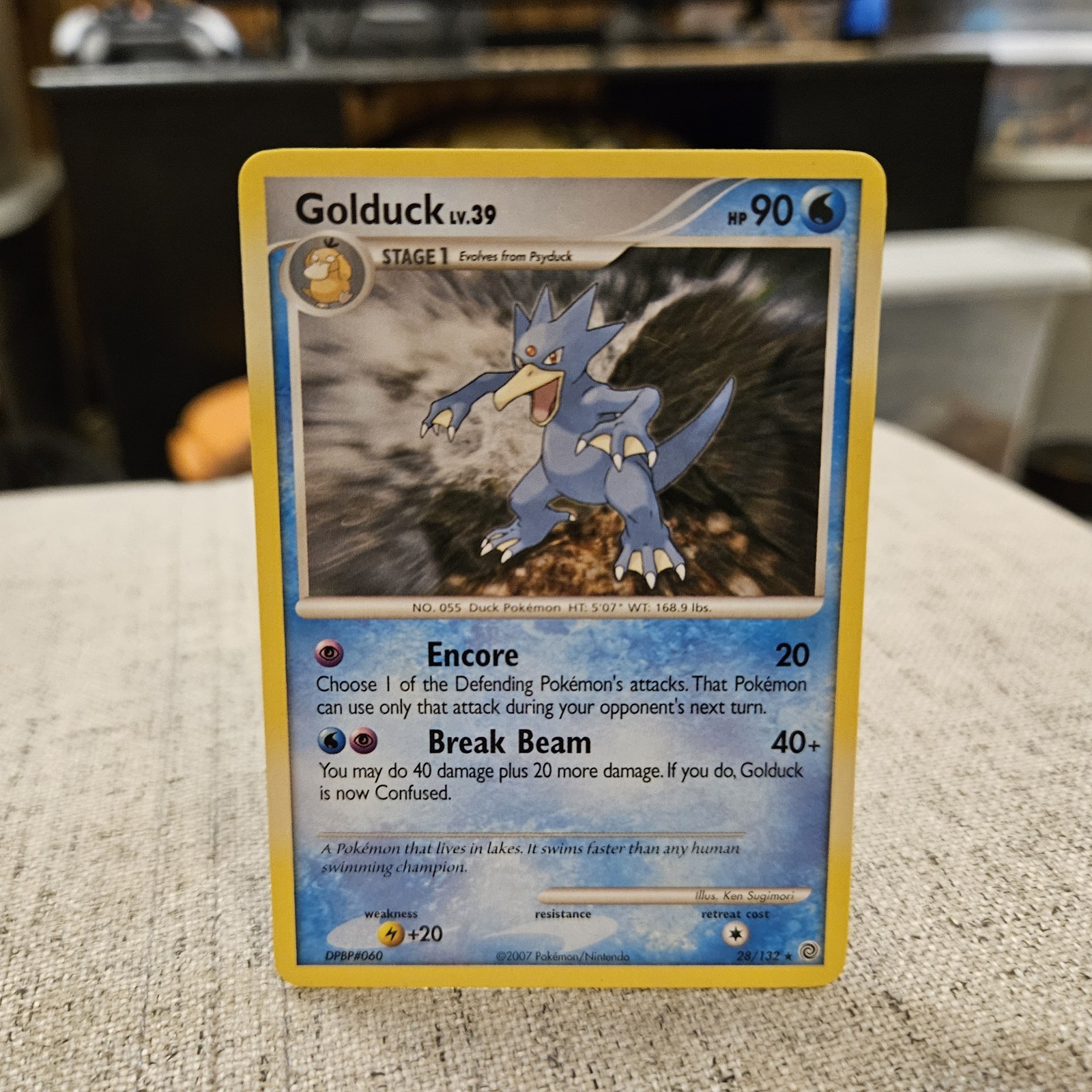 Golduck Pokemon TCG Secret Wonders Rare Card #28/132