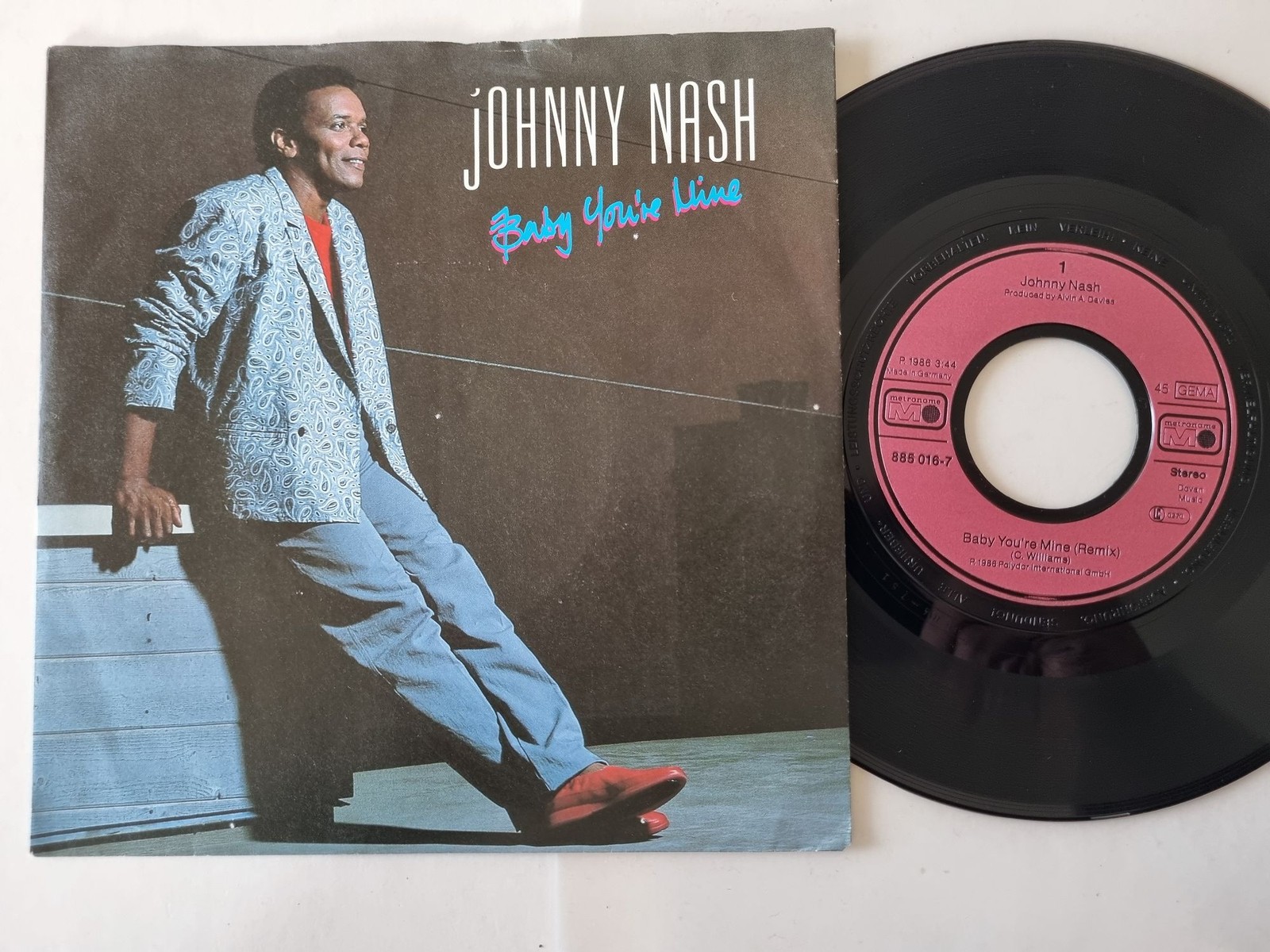 Johnny Nash - Baby You're Mine 7'' Vinyl Germany