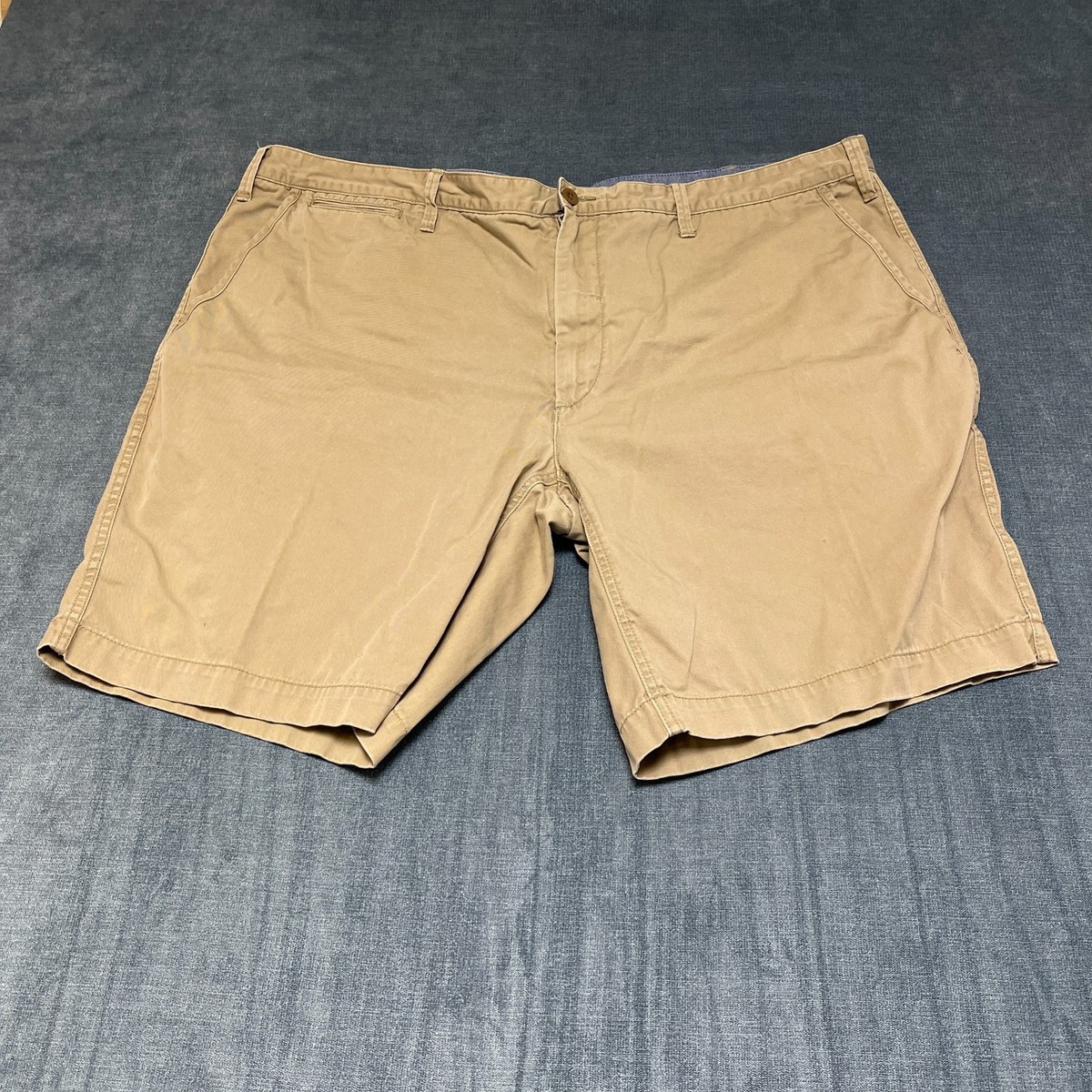 Polo Ralph Lauren Chino Shorts Mens 48B Beige Cotton Stretch Pony