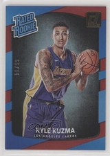 2017-18 Panini Donruss Rated Rookies Holo Red Laser 51/99 Kyle Kuzma #174 p9s