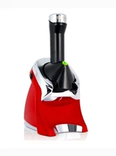 Yonanas Deluxe Non-Dairy Frozen Fruit Soft Serve Dessert Maker. Red