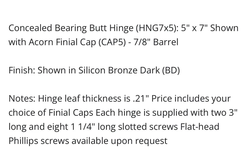 Rocky Mountain Hardware bisagra de 7 pulgadas Foto 2 de 4