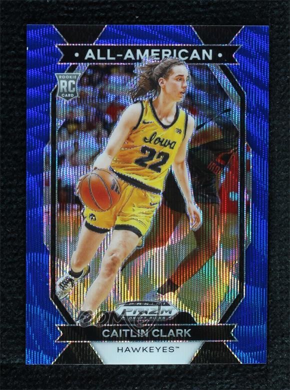 2024 Prizm Draft Picks All-American Blue Wave /249 Caitlin Clark Rookie RC 1co7