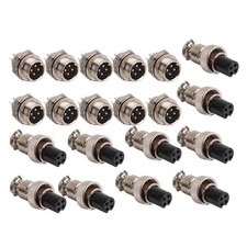 10 Set GX12 4Pin 12mm Aviation Plug Male Female Metal Socket Connector Parts